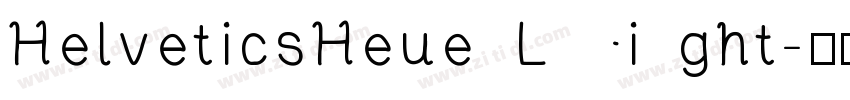 HelveticsHeue Li ght字体转换